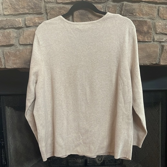 NWT Designers Originals “Oat Heather” colored cardigan. Size 1X - Picture 2 of 9